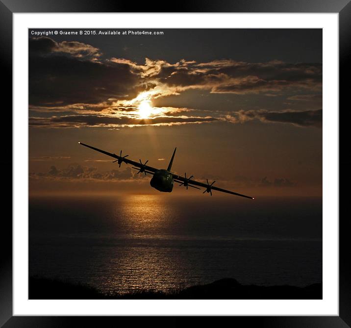  Hercules Sunset Framed Mounted Print by Graeme B