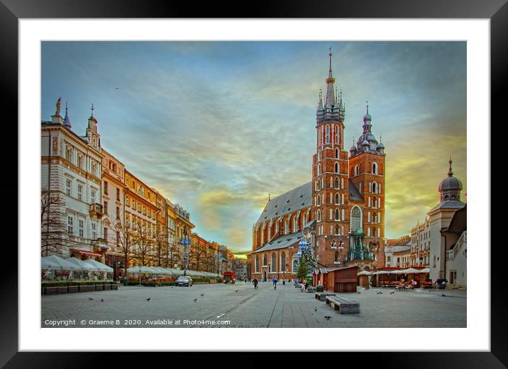 St. Marys Basilica Early  Morning 2 Framed Mounted Print by Graeme B