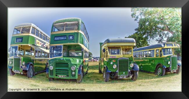 4 Half Cabs Framed Print by Graeme B