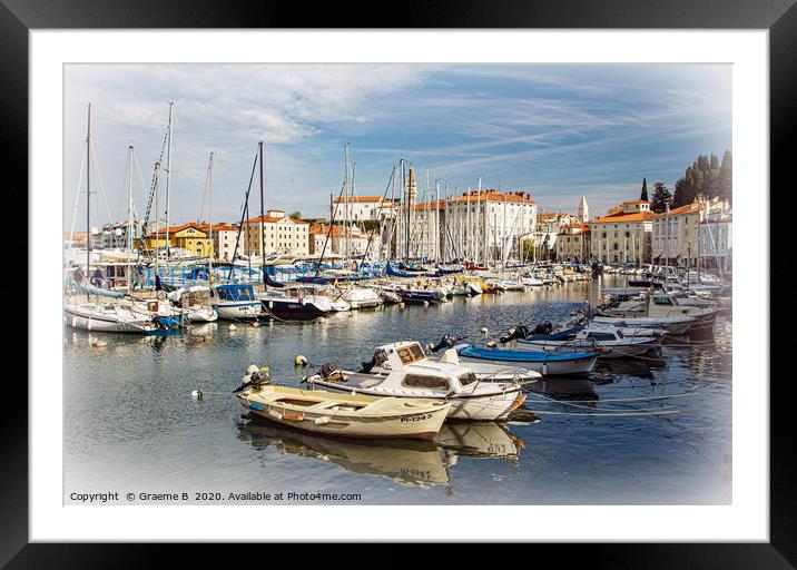 Parin, Slovenia Framed Mounted Print by Graeme B