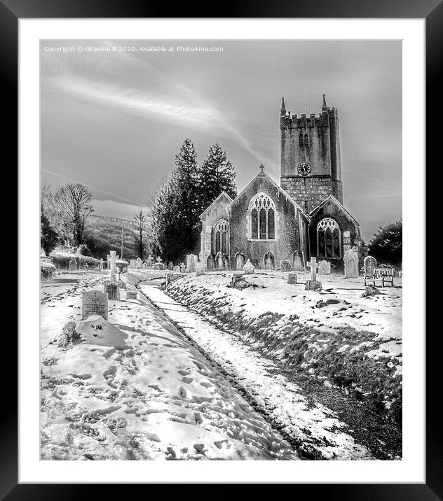 Church Path Framed Mounted Print by Graeme B