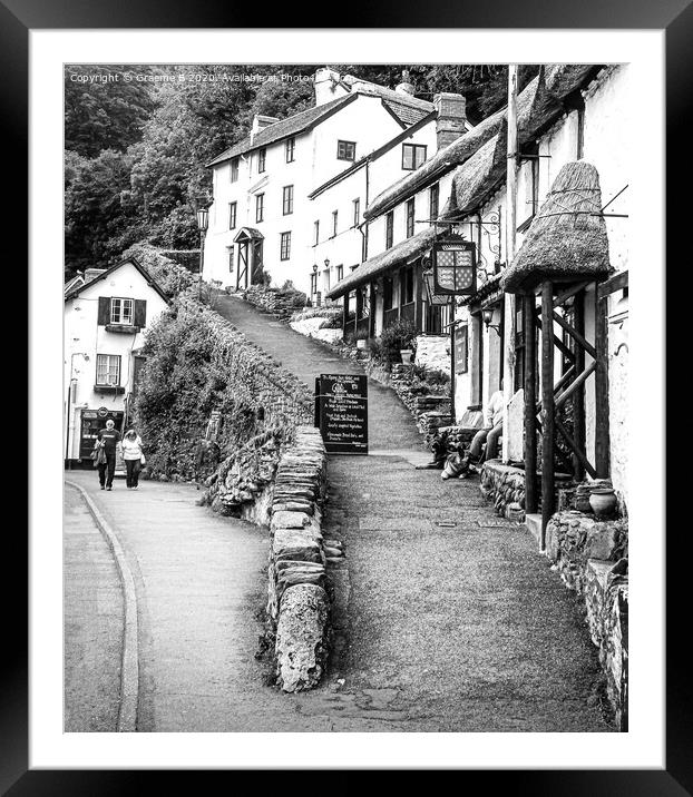 Cottages Framed Mounted Print by Graeme B
