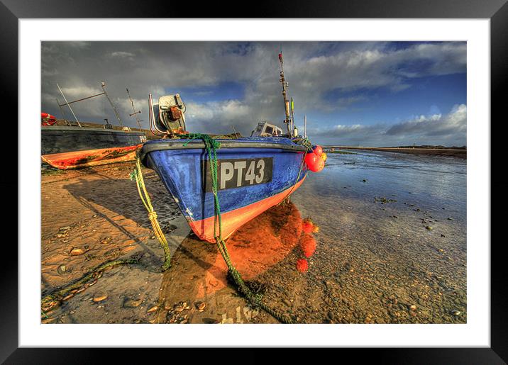Fishing Boats at Bude Framed Mounted Print by Dave Bell