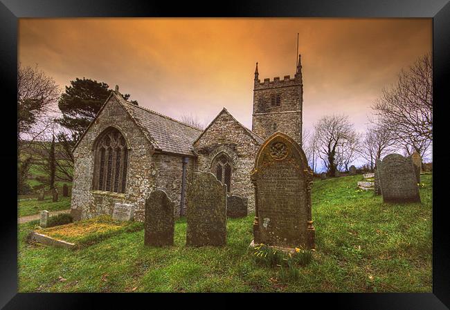 Cornish Churchyard Framed Print by Dave Bell