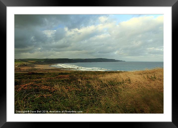 widemouth bay nr bude Framed Mounted Print by Dave Bell