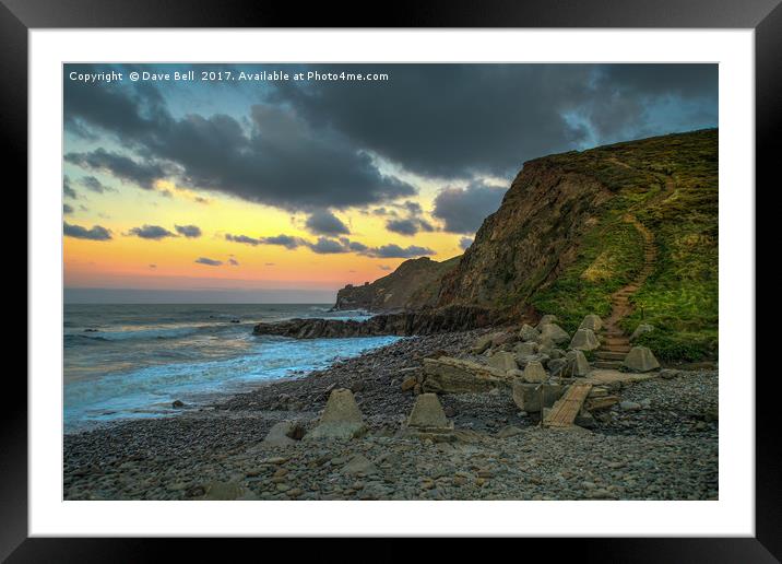 Coastal Foot Path  Framed Mounted Print by Dave Bell