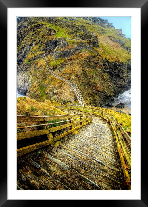 Steep Steps  Framed Mounted Print by Dave Bell
