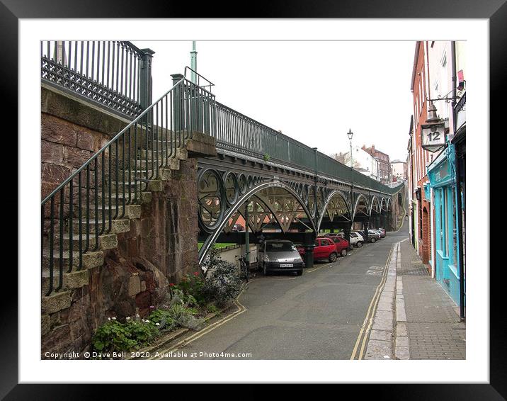 The Iron Bridge Exeter. Framed Mounted Print by Dave Bell