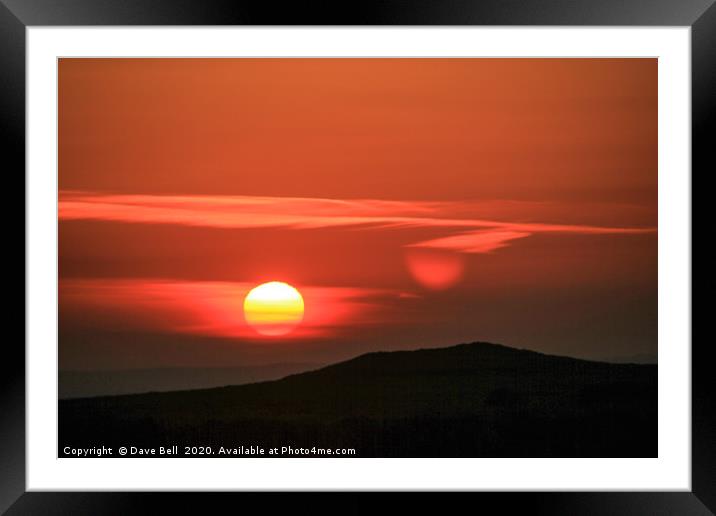 Sun Up Framed Mounted Print by Dave Bell