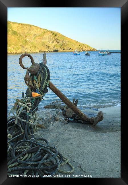 Ships Anchor. Framed Print by Dave Bell