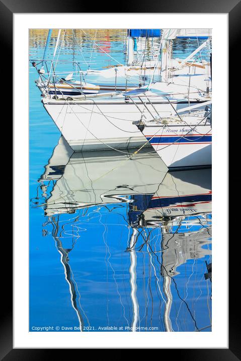 Reflections in still water Framed Mounted Print by Dave Bell