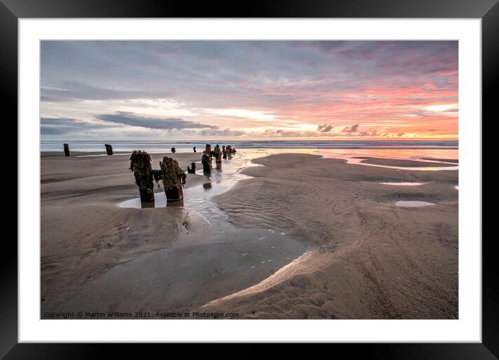 Sandsend - A new day Framed Mounted Print by Martin Williams