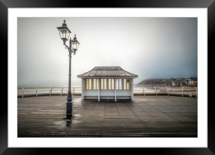 Another raining day in Cromer Framed Mounted Print by Martin Williams