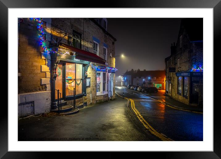 Christmas time in Pickering, North Yorkshire Framed Mounted Print by Martin Williams