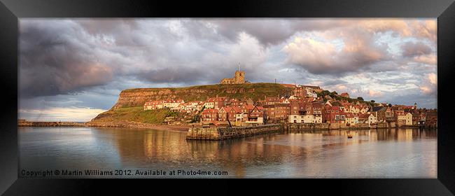 Whitby Harbour Framed Print by Martin Williams