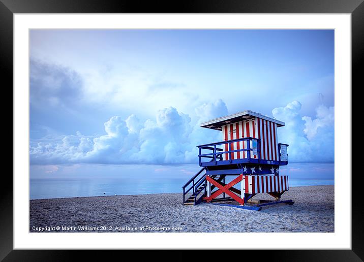 No Lifeguard on Duty - 2 Framed Mounted Print by Martin Williams