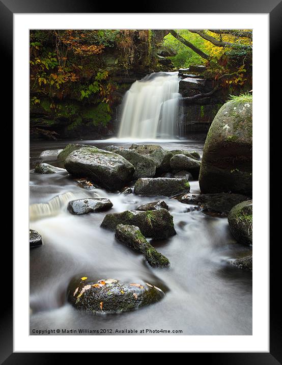 Thomasson Foss Waterfall Goathland Framed Mounted Print by Martin Williams