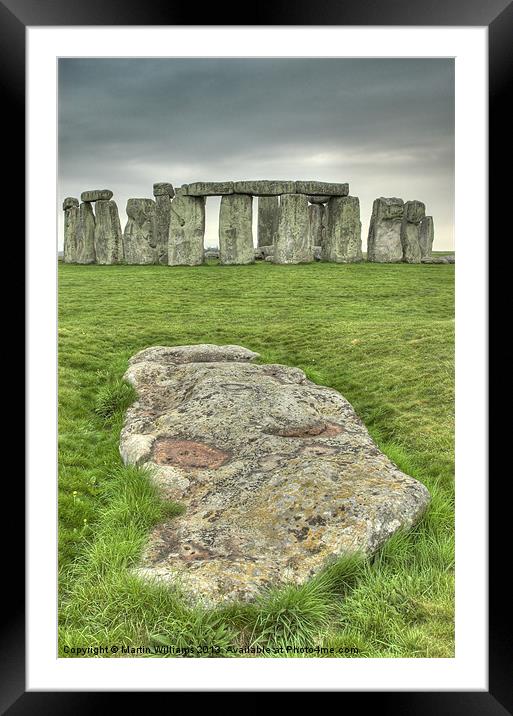 Stonehenge Framed Mounted Print by Martin Williams