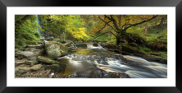 Mallyan Spout and West Beck Framed Mounted Print by Martin Williams
