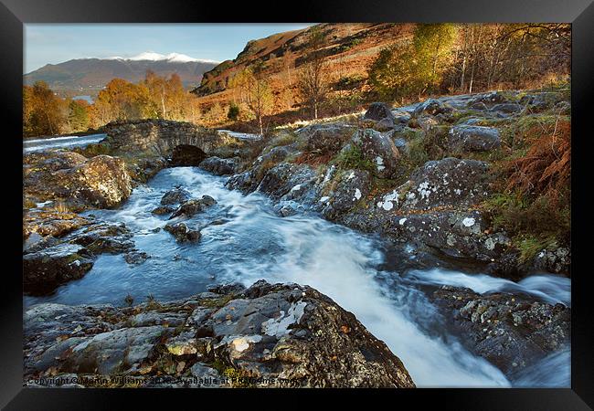 Ashness Bridge - Lake District Framed Print by Martin Williams