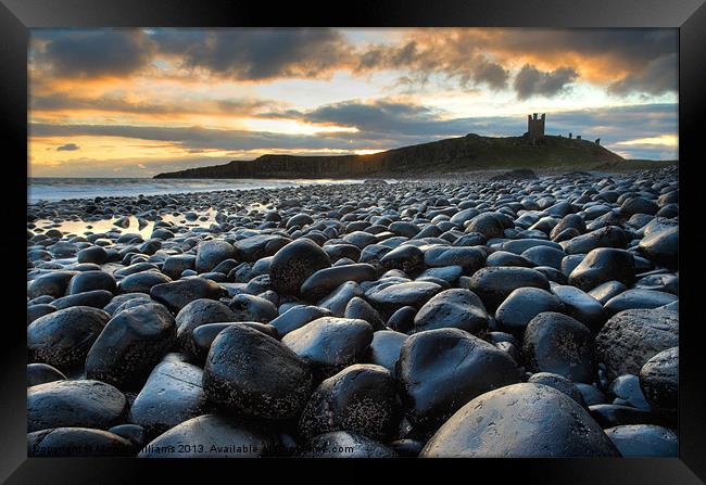 Dunstanburgh Castle, Northumberland Framed Print by Martin Williams