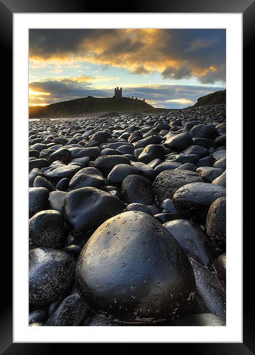 Dunstanburgh Castle, Northumberland Framed Mounted Print by Martin Williams