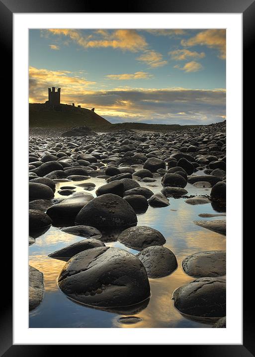 Dunstanburgh Castle, Northumberland Framed Mounted Print by Martin Williams