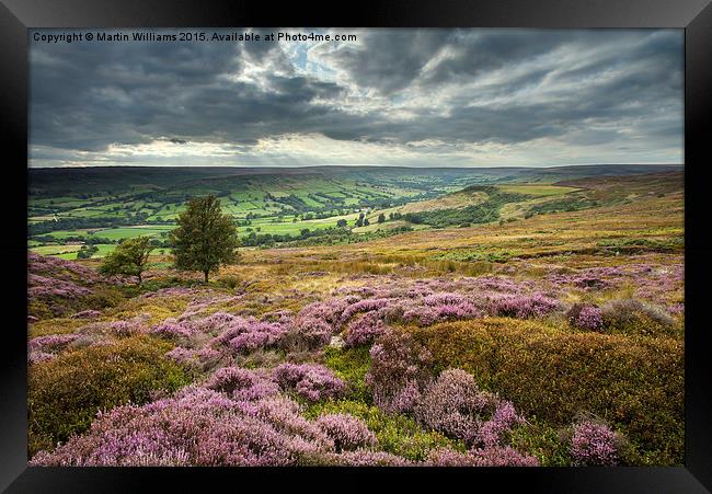  Across to Farndale Framed Print by Martin Williams