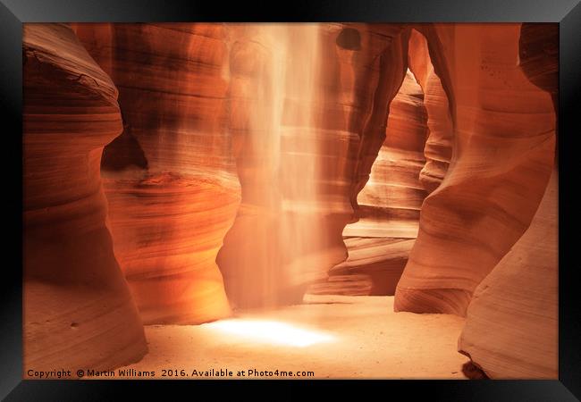 Inner Glow - Antelope Canyon Framed Print by Martin Williams