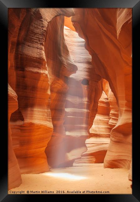 Upper Antelope Canyon, Page, Arizona Framed Print by Martin Williams