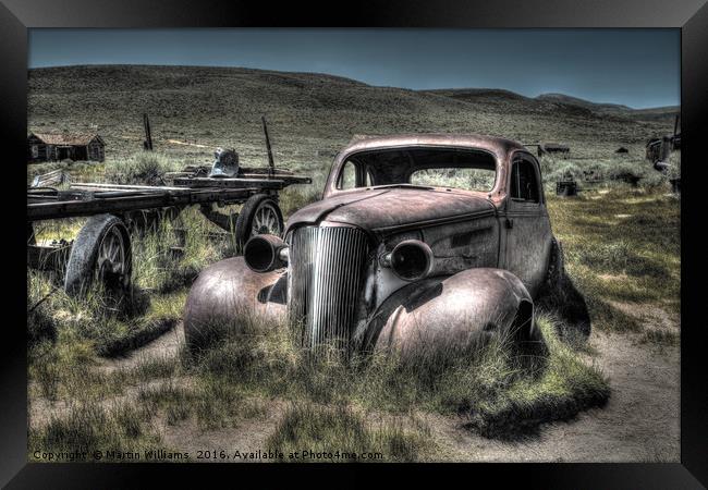 Bodie Ghost Town Framed Print by Martin Williams