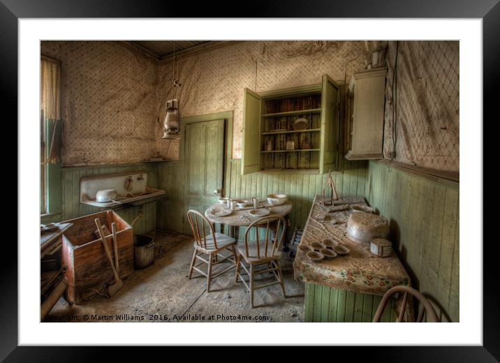 Tom Miller House - Bodie Ghost Town Framed Mounted Print by Martin Williams