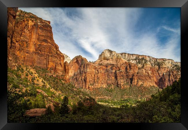 Zion National Park, Utah Framed Print by Martin Williams