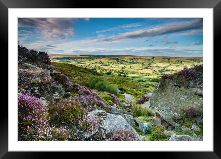 Rosedale, North York Moors  Framed Mounted Print by Martin Williams