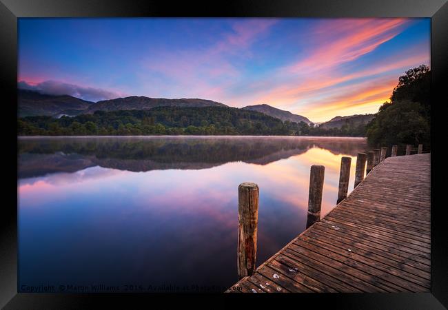 Coniston Water Framed Print by Martin Williams