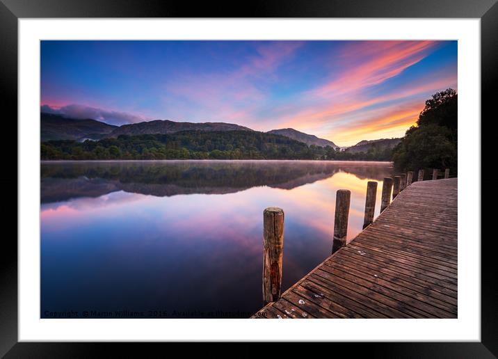 Coniston Water Framed Mounted Print by Martin Williams