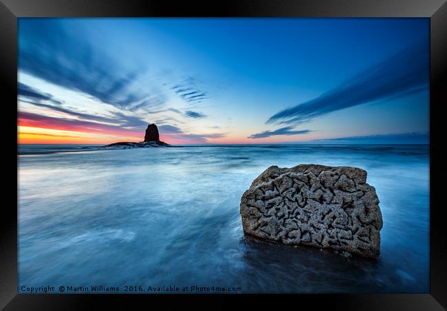 Saltwick Bay, North Yorkshire Framed Print by Martin Williams