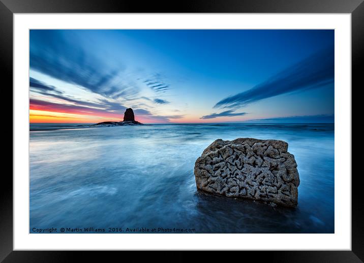 Saltwick Bay, North Yorkshire Framed Mounted Print by Martin Williams