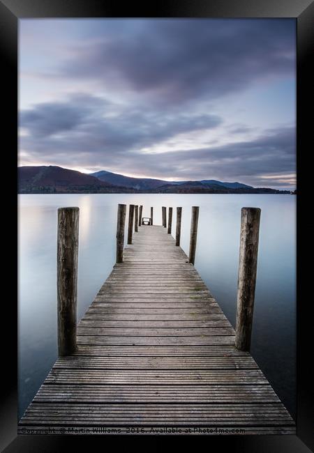 Ashness Jetty, Derwent Water Framed Print by Martin Williams