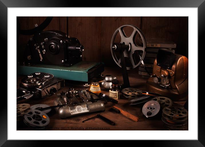 Cine Film Times Framed Mounted Print by Martin Williams