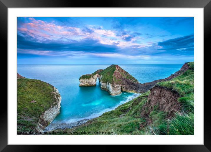 High Stacks Arch, Flamborough Head Framed Mounted Print by Martin Williams