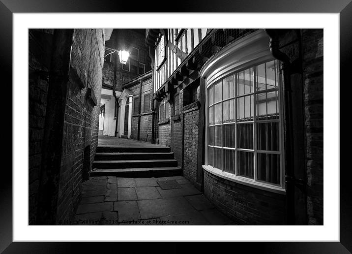 Lady Pecketts Yard, York Framed Mounted Print by Martin Williams