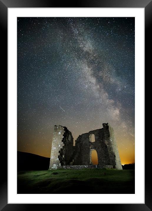 Skelton Tower Milky Way Framed Mounted Print by Martin Williams