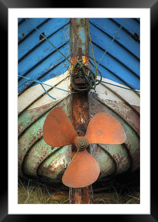 Old Boat Framed Mounted Print by Martin Williams