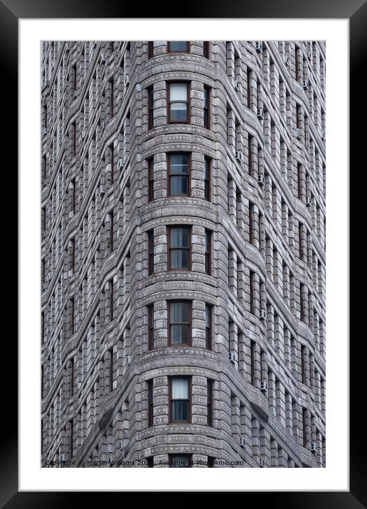 The Flatiron building, 175 5th Ave, New York, NY, USA  Framed Mounted Print by Martin Williams