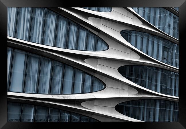 Condo apartments designed by Zaha Hadid , The High Line, Chelsea, New York City Framed Print by Martin Williams