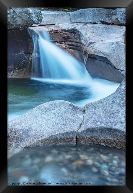 The Basin, Franconia Notch State Park; NH; Framed Print by Martin Williams