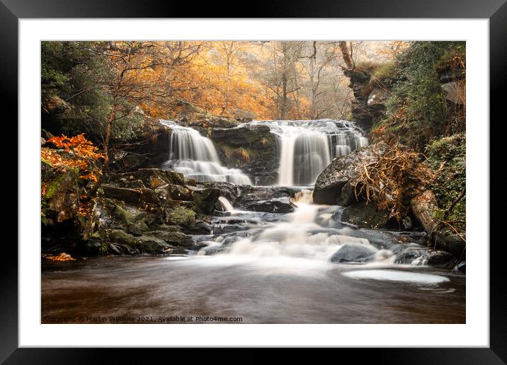 Water Arc Foss waterfall Goathland  Framed Mounted Print by Martin Williams