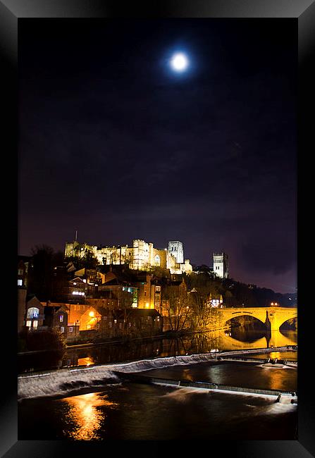 Durham Cathedral By Moonlight Framed Print by Paul Black