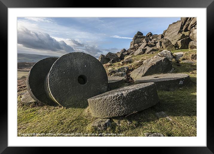 Stanage Edge The Forgotten Stones Framed Mounted Print by mhfore Photography